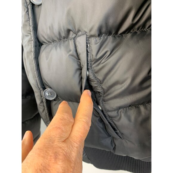 Women's Ralph Lauren Polo, Black Puffer Jacket with Faux Fur Hood - Picture 3 of 12